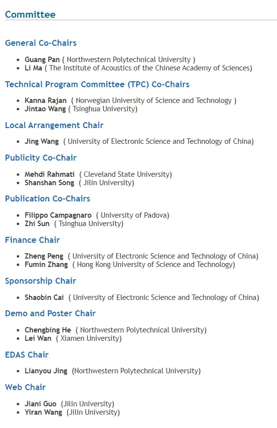 邀請(qǐng)函| WUWNet23第十七屆國際水(shuǐ)下網絡與系統會(huì)議即将召開(kāi)！(圖1)